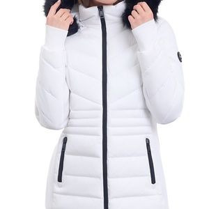 Women's Faux-Fur-Trim Hooded Puffer Coat